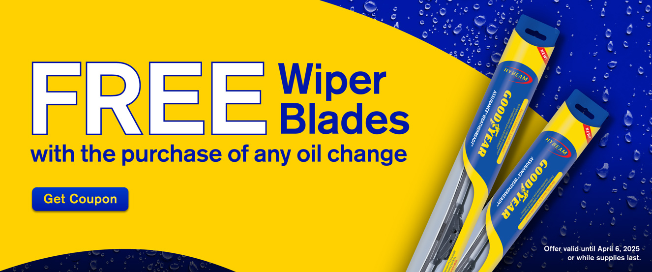 Free wipers with an oil change