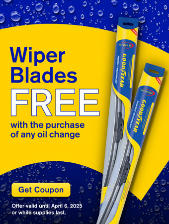 Free wipers with an oil change 